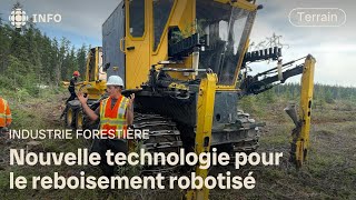 Planter des milliers d’arbres grâce à un prototype de reboisement robotisé [upl. by Aloke]