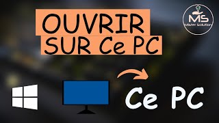 Ouvrir lexplorateur de fichiers directement sur Ce PC [upl. by Jen]