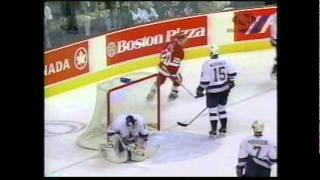 Brett Hull Hat Trick Game 6 2002  Vancouver [upl. by Ennobe8]