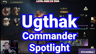 Ugthak Commander Spotlight Free to Play Account  LOTR Rise to War [upl. by Nwahsyt]