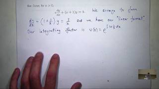 Linear differential equations first order [upl. by Peyter]