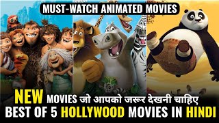 TOP 5 Best Animated Movies In Hindi Dubbed  Best Animated Movies  New Animated Movies 2024 [upl. by Dunning]