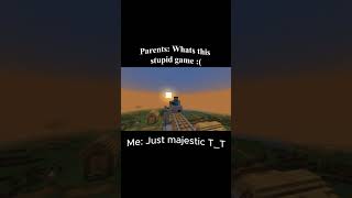 What a Majestic game minecraftminecraft minecraftideas shorts minecraftmeme gaming [upl. by Emina]