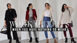 NOTHING TO WEAR Work Outfits 2022  OOTW  Work Lookbook  Capsule Wardrobe Work Business Casual [upl. by Echo]