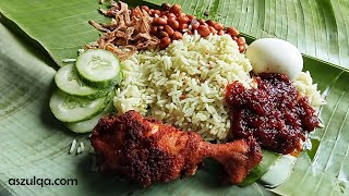 NASI LEMAK SPECIAL Petua masak nasi lemak extra sedap amp wangi Nasi Lemak Pandan Halba Coconut Rice [upl. by Blaseio69]