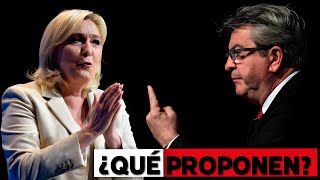 ¿Cuáles son las propuestas económicas de Le Pen y Mélenchon [upl. by Bohon]