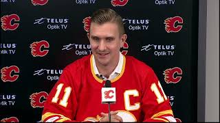 Mikael Backlund Introduced as Captain of the Calgary Flames  Press Conference  September 27th 2023 [upl. by Ydnar]