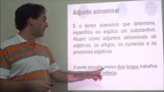 Adjunto Adnominal e Adverbial  Aula 4  Prof Laert Junior [upl. by Nicole164]