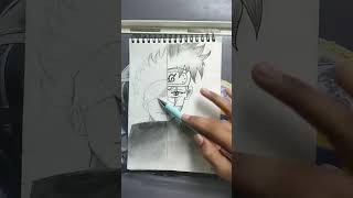 Drawing gojo and Kakashi Pt2 🤯😱😎  shortsfeed jujutsukaisen naruto shorts [upl. by Igig566]