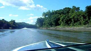 MN River run 86 Glastron Carlson CVX16 w120 Evinrude [upl. by Ahern935]