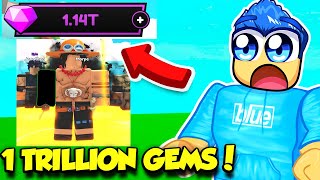 I GOT 100000000000 GEMS IN ANIME PUNCH SIMULATOR [upl. by Elli]