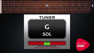 ACCORDATORE CHITARRA ONLINE  GUITAR TUNER ONLINE [upl. by Laveen561]