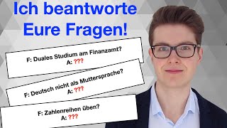 DUALES STUDIUM am FINANZAMT  DIPLOM FINANZWIRT  Zahlenreihen üben  Q amp A 16 [upl. by Swayder598]