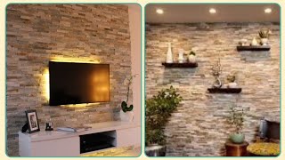 Natural Cladding Stone Wall Aesthetic  For Interior Home Decoration Ideas [upl. by Loris]