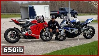 NEW Ducati V4R vs BMW HP4  The WINNER IS [upl. by Melentha133]