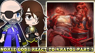 Norse Gods react to Kratos Part 7  GOW Ragnarök Valhalla   Gacha React [upl. by Doy]