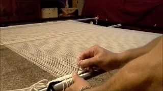 Warping for Navajo Style Weaving second part [upl. by Artemas]