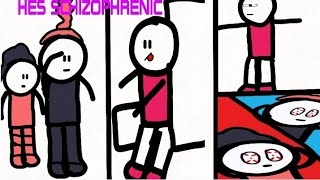 hes schizophrenic animation meme [upl. by Ahsiemaj]