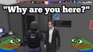 Dean Curses out SWAT for Breaching CB Early  NoPixel GTA RP [upl. by Siusan]