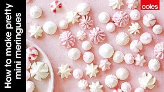 This is how to make pretty mini meringues [upl. by Yelrehs]