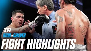 Highlights Rios Scores a DQ Win Over Chaves in Wild Fight [upl. by Gusty116]