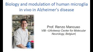 European Microglia Webinar Series by Renzo Mancuso 20231205 [upl. by Letsirk]