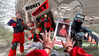 PARKOUR VS MONEY HEISTMoney Heist breaks into police base to rescue bad guy amp Steal Gold  Epic POV [upl. by Darbee]