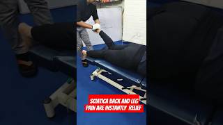 Sciatica Back and Leg Pain are Instantly Relief After Chiropractic Treatment chiropractic Viral [upl. by Soilisav]