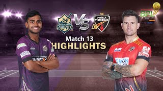 Chattogram Challengers vs Comilla Victorians  13th Match  Highlights  Season 8  BBPL 2022 [upl. by Ardnasxela]