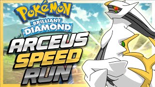 I Attempted to Speedrun Pokemon Brilliant Diamond Using Arceus Only [upl. by Noillid]