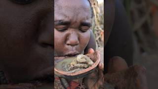 Its Soup Time 😋 Hadzabe tribe cooks the best soup ever😃😋food hadzabetribe breakfast [upl. by Ecyob]