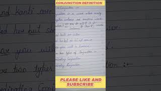 conjunction definitionconjunction definition with exampleenglishgrammar grammar [upl. by Ehud]