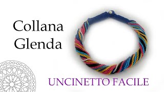 Tutorial Collana Glenda uncinetto facile [upl. by Domph]