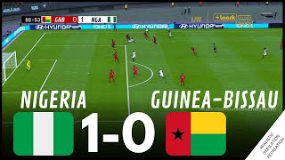 AFCON2023 Nigeria 10 GuineaBissau  HIGHLIGHTS • Simulation amp Recreation from Video Game [upl. by Draw930]