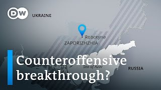 Ukraine says it has decisively breached Russian line near Zaporizhzhia  DW News [upl. by Nerraj]