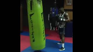 Dillian Whyte Heavy Bag Work Out June 3rd Ring Return [upl. by Pokorny]