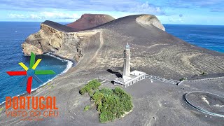 Vulcão dos Capelinhos 🌋 Capelinhos Volcano aerial  Faial  Azores  4K ultra HD [upl. by Otrebide425]