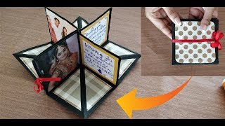 DIY square circular pop up greeting cardcrafts villa [upl. by Tammara]