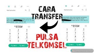 CARA TRANSFER PULSA TELKOMSEL  MINIMAL BERAPA [upl. by Corbie837]