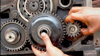 Diesel engine full repair20 hp china engine full fittingPower tiller engine repair [upl. by Saree]