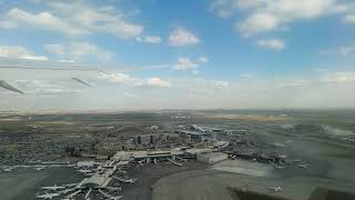 Canada Calgary Airport Flight Takes Off Beautiful View [upl. by Aurea]