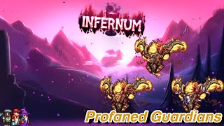 Terraria Infernum  Profaned Guardians Full Fight [upl. by Euqinehs]