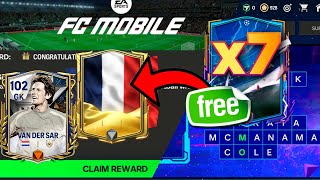 Free 7x Players in Heroes Event in FC Mobile 24 How to complete Cross Board Free Van Der Sar [upl. by Yablon802]