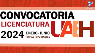 Convocatoria UAEH enerojunio 2024 [upl. by Wallis]