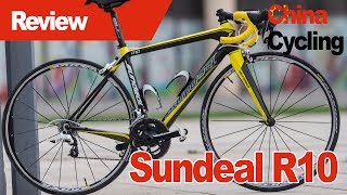 Chinese sub1000 Carbon Road bike  Sundeal R10 Review [upl. by Akiehsat]