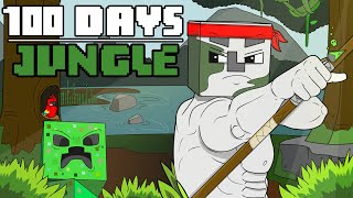 100 Days  Minecraft JUNGLE [upl. by Itsrik311]