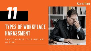 11 Types of Workplace Harassment That Can Put Your Business at Risk  Sentrient [upl. by Rigby114]