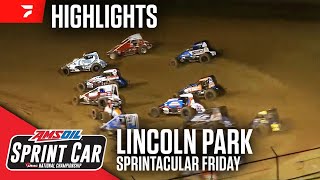 Sprintacular Night 1  USAC Sprints at Lincoln Park Speedway 7524  Highlights [upl. by Noslen]