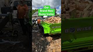 Introducing our brand new BWise dump trailer maine firewood dumptrailer [upl. by Hyacinthe109]