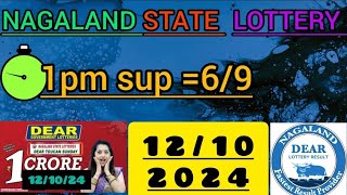 LAST DIGIT TARGET 1 Date121024 Time 1pm 6pm 8pm Nagaland state lottery first prize last digit [upl. by Terriss230]